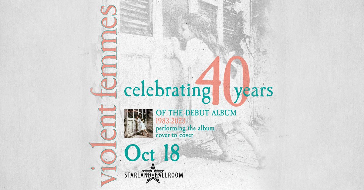 The Violent Femmes at Starland Ballroom in Sayreville – October 18th!