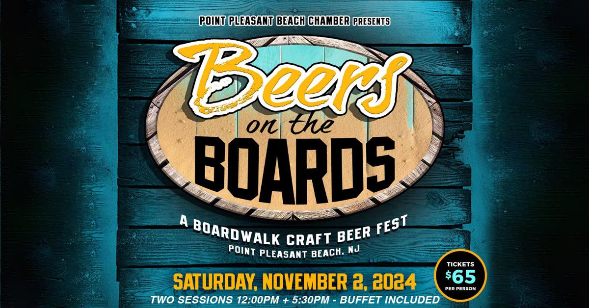 Beers on the Boards at Martell’s Tiki Bar in Point Pleasant Beach-November 2nd!