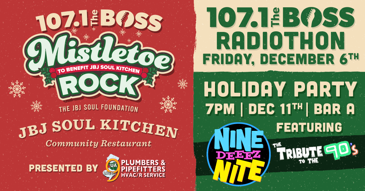 Mistletoe Rock Radiothon to Support JBJ Soul Kitchen