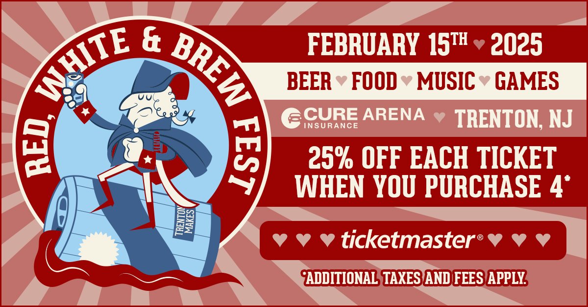 Red, White & Brew Fest, February 15th at CURE Insurance Arena