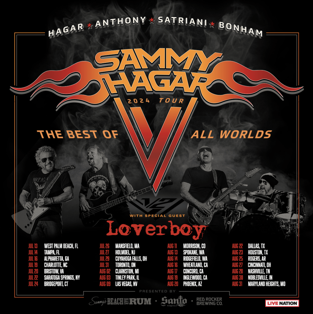 Sammy Hagar Announces Summer 2024 Tour with Special Guests Loverboy