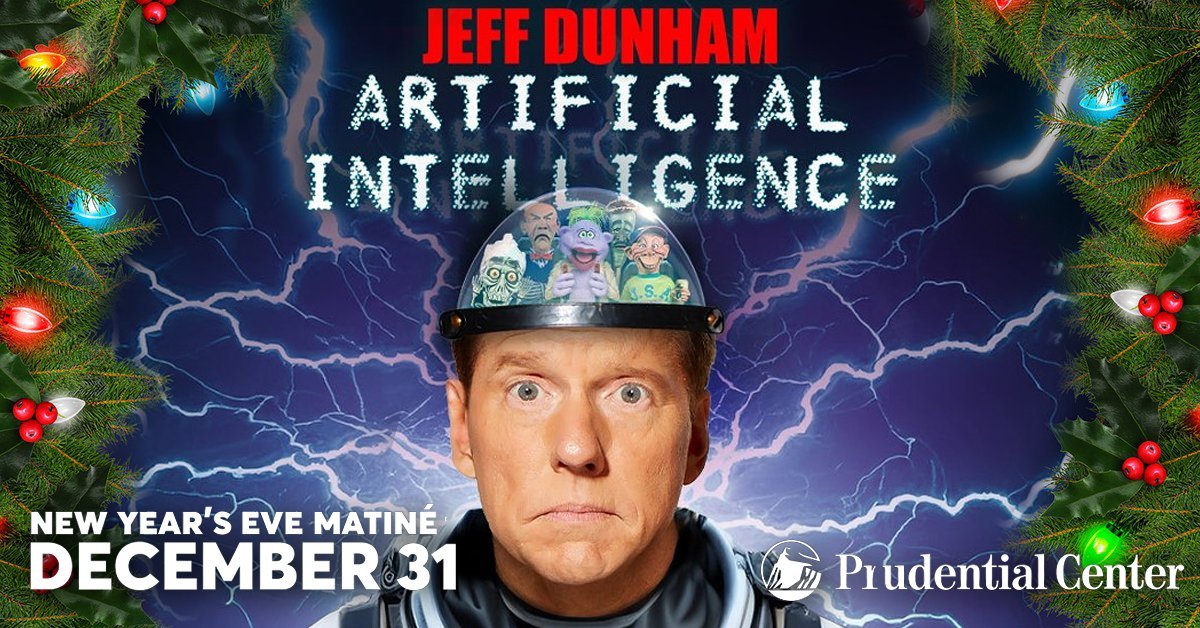 Jeff Dunham at the Prudential Center in Newark – December 31st!