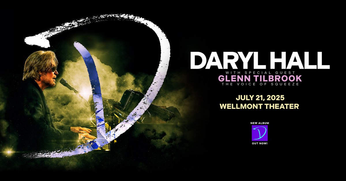 Daryl Hall at the Wellmont Theater in Montclair –  July 21st!